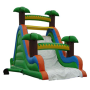inflatable bouncer palm tree slide